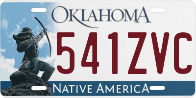 OK license plate 541ZVC