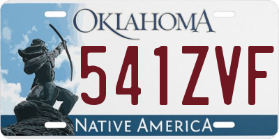 OK license plate 541ZVF
