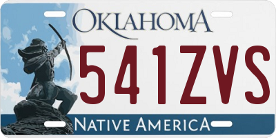 OK license plate 541ZVS