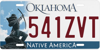 OK license plate 541ZVT