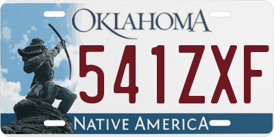 OK license plate 541ZXF