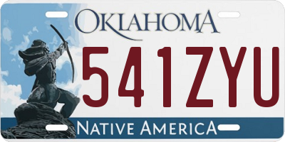 OK license plate 541ZYU