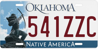 OK license plate 541ZZC