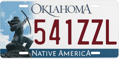 OK license plate 541ZZL