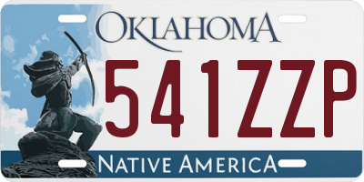 OK license plate 541ZZP