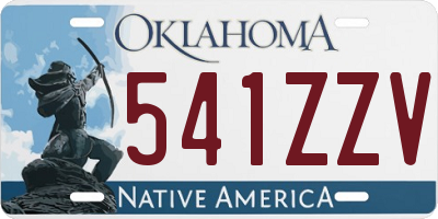 OK license plate 541ZZV