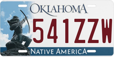 OK license plate 541ZZW