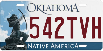 OK license plate 542TVH