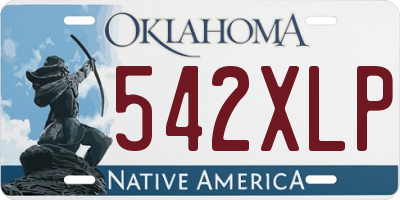 OK license plate 542XLP