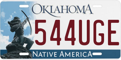 OK license plate 544UGE