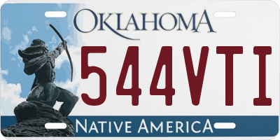 OK license plate 544VTI