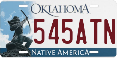 OK license plate 545ATN