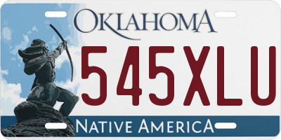 OK license plate 545XLU