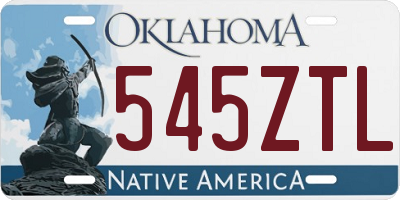 OK license plate 545ZTL
