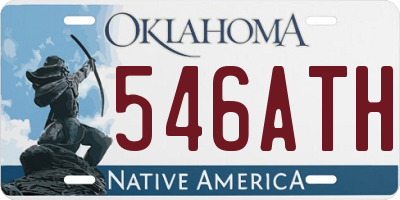 OK license plate 546ATH
