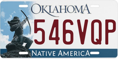 OK license plate 546VQP