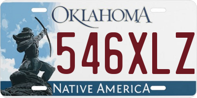 OK license plate 546XLZ