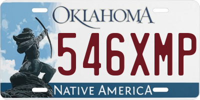 OK license plate 546XMP
