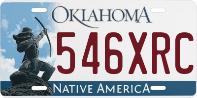 OK license plate 546XRC