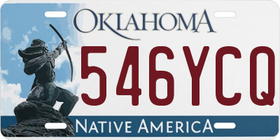 OK license plate 546YCQ