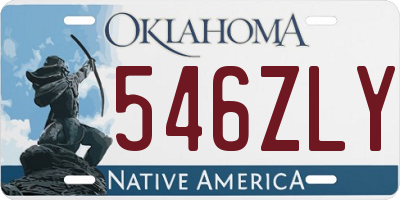 OK license plate 546ZLY