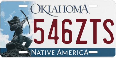 OK license plate 546ZTS