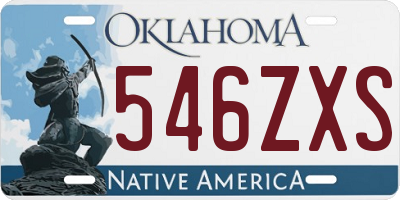 OK license plate 546ZXS