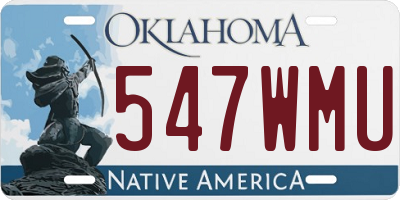 OK license plate 547WMU
