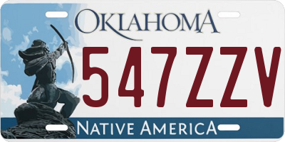 OK license plate 547ZZV