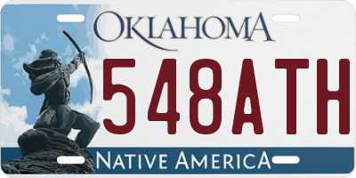 OK license plate 548ATH