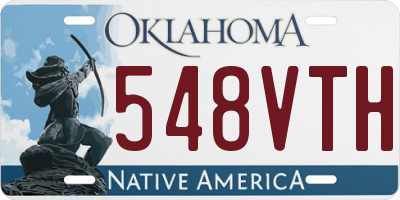 OK license plate 548VTH