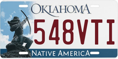 OK license plate 548VTI