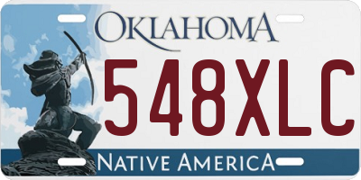 OK license plate 548XLC