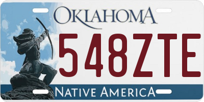 OK license plate 548ZTE