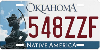 OK license plate 548ZZF