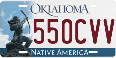 OK license plate 550CVV