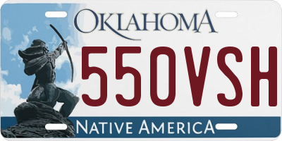 OK license plate 550VSH