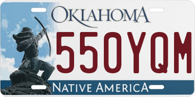OK license plate 550YQM