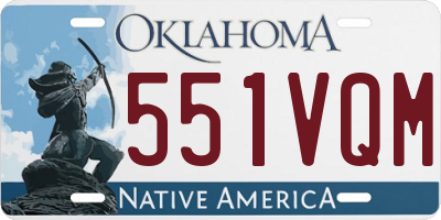 OK license plate 551VQM