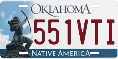 OK license plate 551VTI