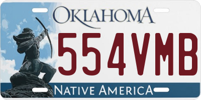 OK license plate 554VMB
