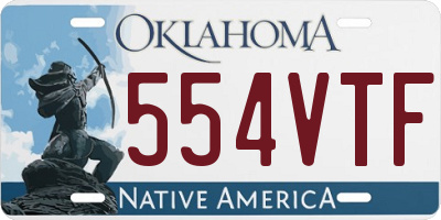 OK license plate 554VTF