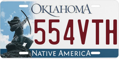 OK license plate 554VTH
