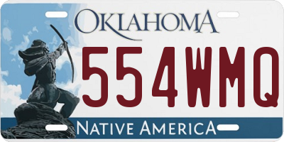 OK license plate 554WMQ