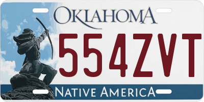 OK license plate 554ZVT