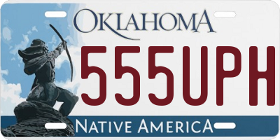 OK license plate 555UPH