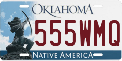OK license plate 555WMQ