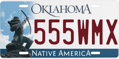 OK license plate 555WMX