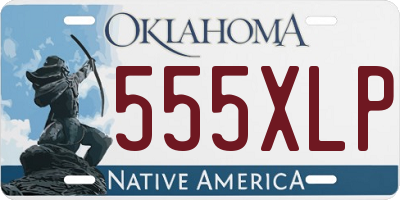 OK license plate 555XLP