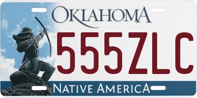 OK license plate 555ZLC